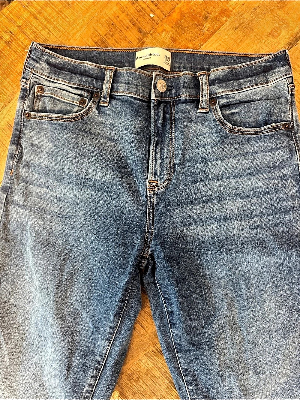 Abercrombie Kids Boys Size 15/16 Long Blue Jeans Like New
